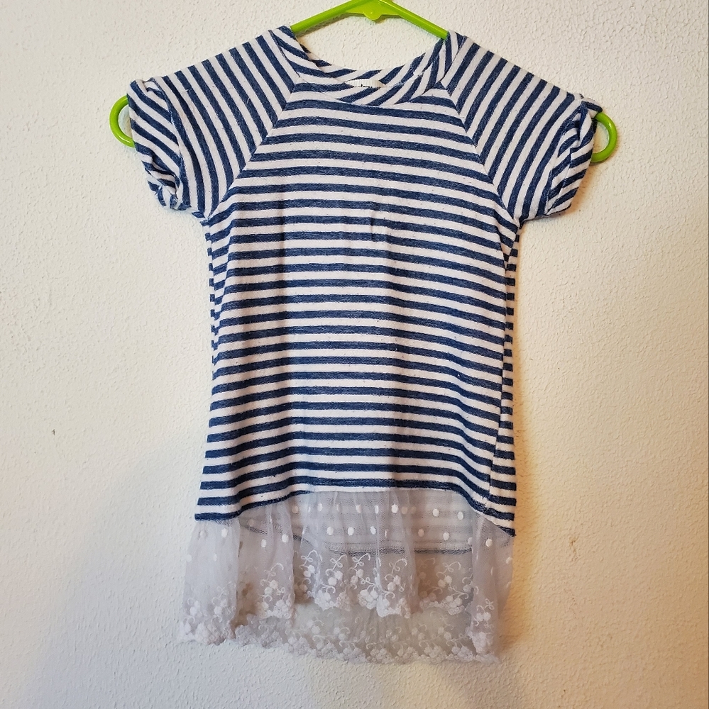Monteau Girl striped blouse size 6